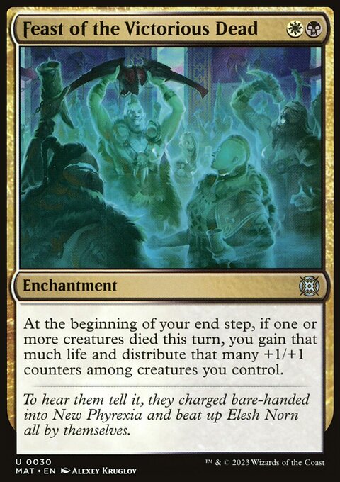 Feast of the Victorious Dead, March of the Machine: The Aftermath #30, Magic: The Gathering card