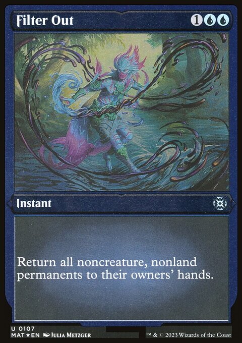 Filter Out, March of the Machine: The Aftermath #107, Magic: The Gathering card