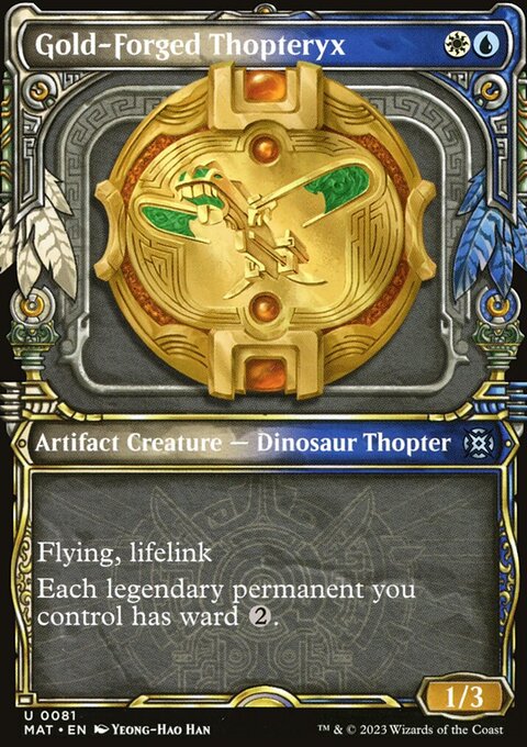 Gold-Forged Thopteryx, March of the Machine: The Aftermath #81, Magic: The Gathering card