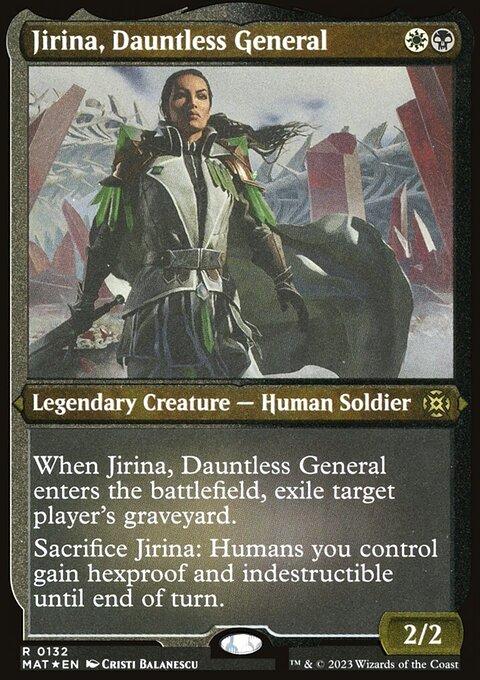 Jirina, Dauntless General, March of the Machine: The Aftermath #132, Magic: The Gathering card