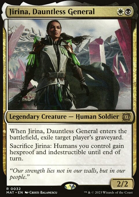 Jirina, Dauntless General, March of the Machine: The Aftermath #32, Magic: The Gathering card