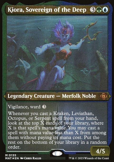 Kiora, Sovereign of the Deep, March of the Machine: The Aftermath #135, Magic: The Gathering card