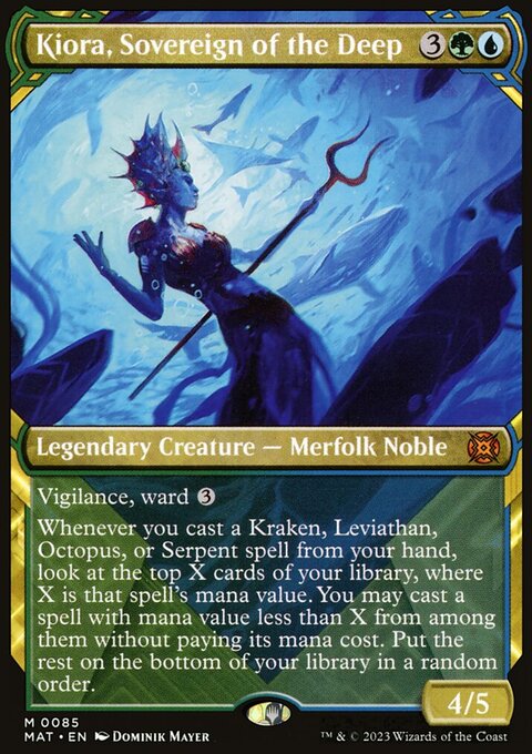 Kiora, Sovereign of the Deep, March of the Machine: The Aftermath #85, Magic: The Gathering card