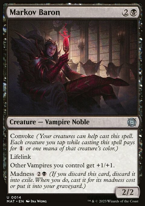Markov Baron, March of the Machine: The Aftermath #14, Magic: The Gathering card