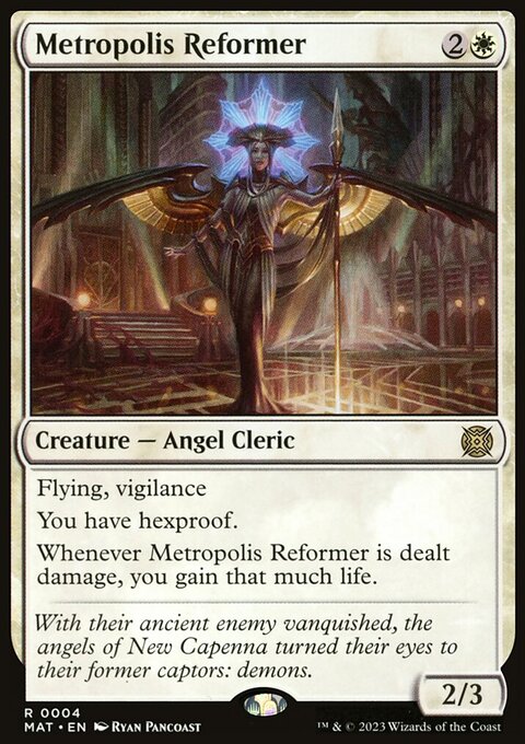Metropolis Reformer, March of the Machine: The Aftermath #4, Magic: The Gathering card