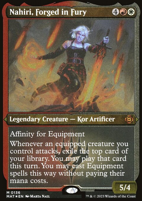Nahiri, Forged in Fury, March of the Machine: The Aftermath #136, Magic: The Gathering card