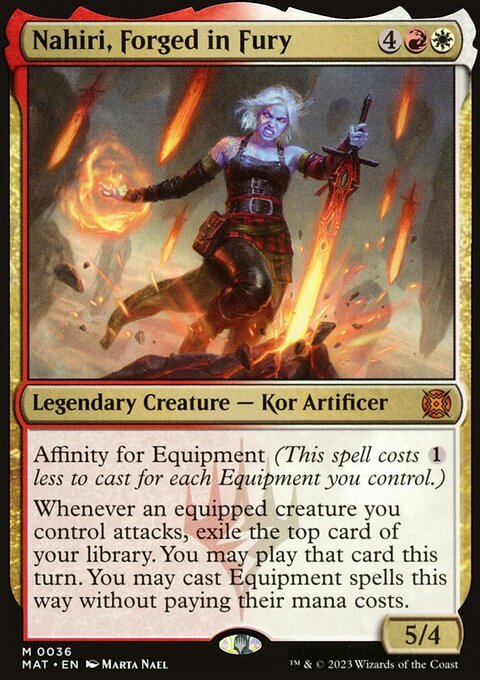 Nahiri, Forged in Fury, March of the Machine: The Aftermath #36, Magic: The Gathering card