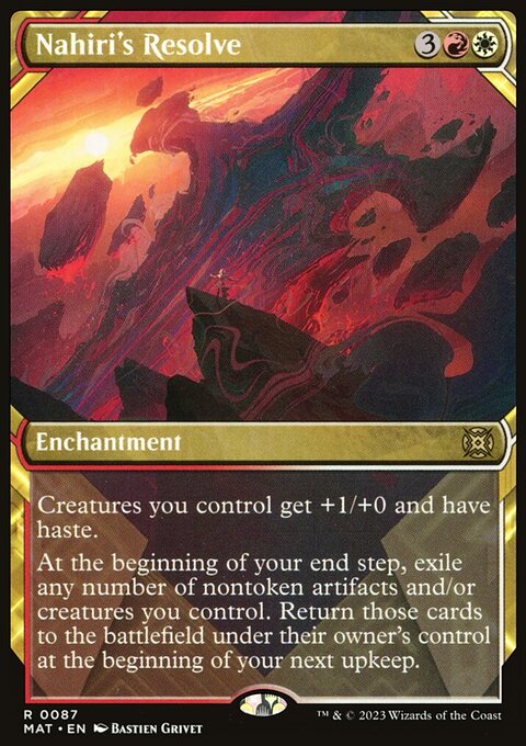 Nahiri's Resolve, March of the Machine: The Aftermath #87, Magic: The Gathering card