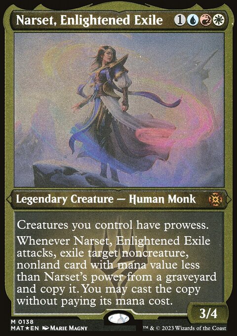 Narset, Enlightened Exile, March of the Machine: The Aftermath #138, Magic: The Gathering card