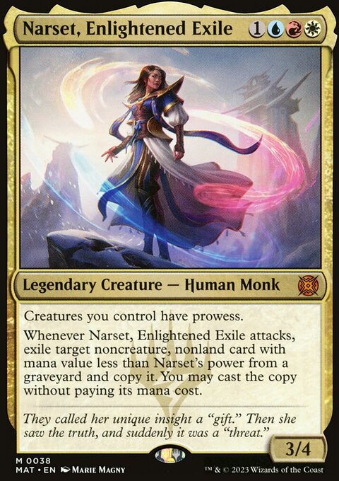 Narset, Enlightened Exile, March of the Machine: The Aftermath #38, Magic: The Gathering card
