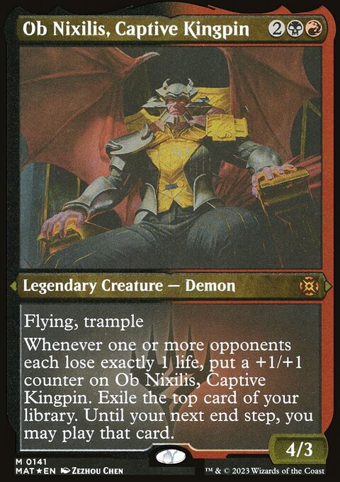 Ob Nixilis, Captive Kingpin, March of the Machine: The Aftermath #141, Magic: The Gathering card