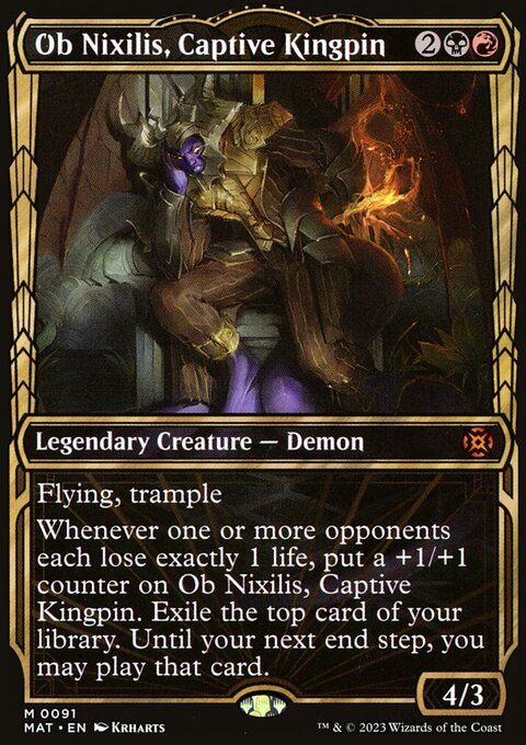 Ob Nixilis, Captive Kingpin, March of the Machine: The Aftermath #91, Magic: The Gathering card