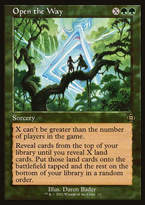 Open the Way, March of the Machine: The Aftermath #73, Magic: The Gathering card