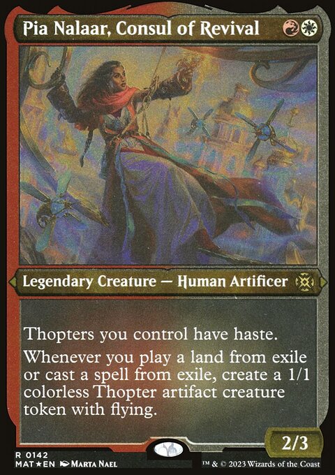 Pia Nalaar, Consul of Revival, March of the Machine: The Aftermath #142, Magic: The Gathering card