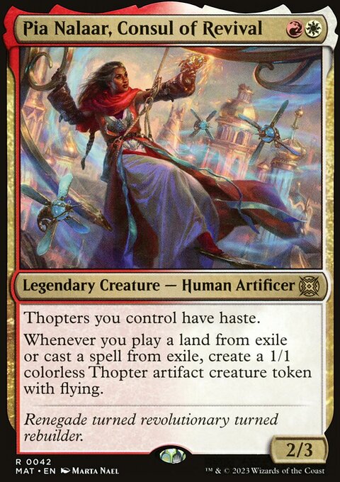 Pia Nalaar, Consul of Revival, March of the Machine: The Aftermath #42, Magic: The Gathering card