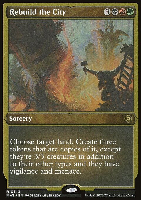 Rebuild the City, March of the Machine: The Aftermath #143, Magic: The Gathering card