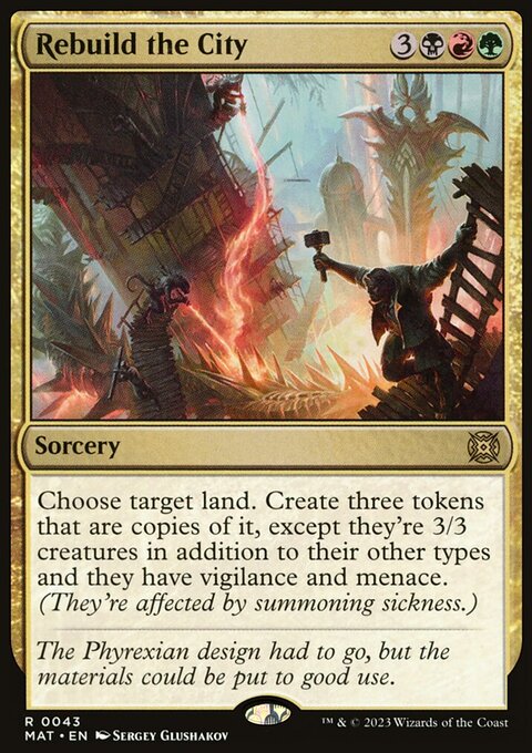 Rebuild the City, March of the Machine: The Aftermath #43, Magic: The Gathering card