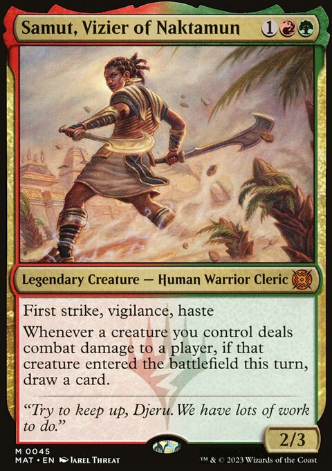 Samut, Vizier of Naktamun, March of the Machine: The Aftermath #45, Magic: The Gathering card