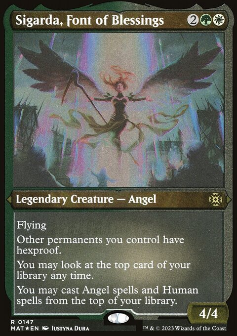 Sigarda, Font of Blessings, March of the Machine: The Aftermath #147, Magic: The Gathering card