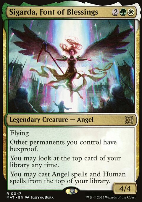 Sigarda, Font of Blessings, March of the Machine: The Aftermath #47, Magic: The Gathering card