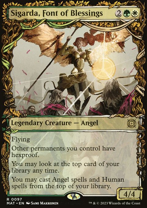Sigarda, Font of Blessings, March of the Machine: The Aftermath #97, Magic: The Gathering card