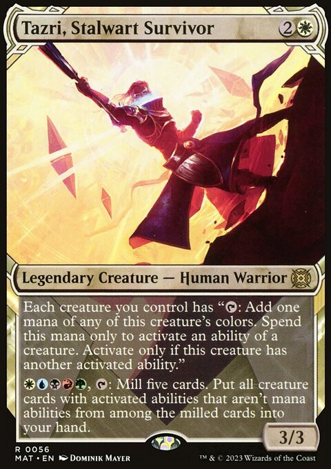 Tazri, Stalwart Survivor, March of the Machine: The Aftermath #56, Magic: The Gathering card