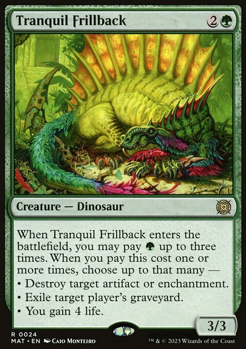 Tranquil Frillback, March of the Machine: The Aftermath #24, Magic: The Gathering card
