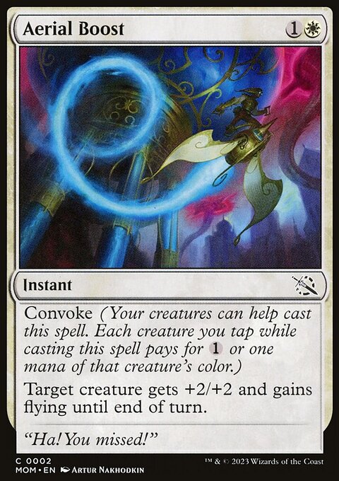 Aerial Boost, March of the Machine #2, Magic: The Gathering card