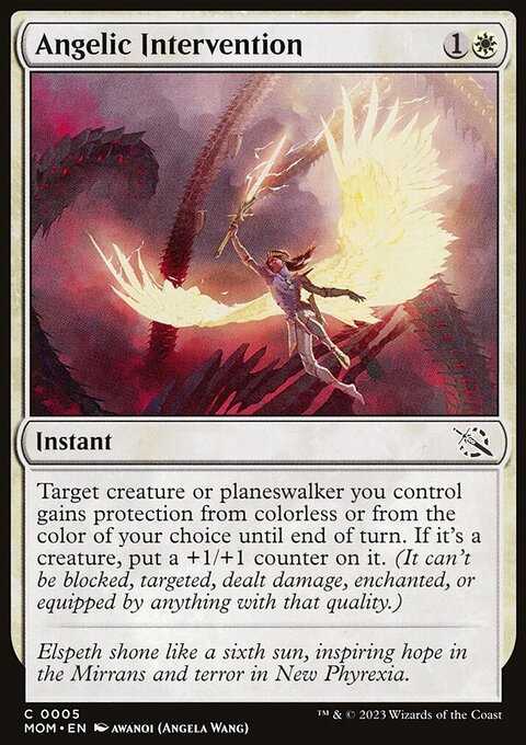 Angelic Intervention, March of the Machine #5, Magic: The Gathering card