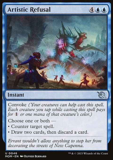 Artistic Refusal, March of the Machine #46, Magic: The Gathering card