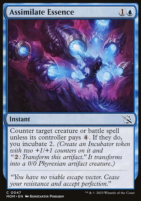 Assimilate Essence, March of the Machine #47, Magic: The Gathering card