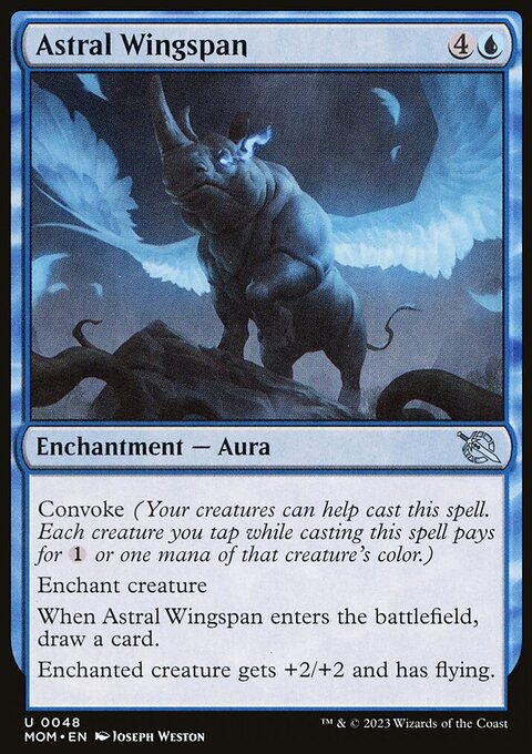 Astral Wingspan, March of the Machine #48, Magic: The Gathering card