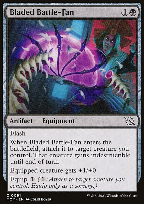 Bladed Battle-Fan, March of the Machine #91, Magic: The Gathering card
