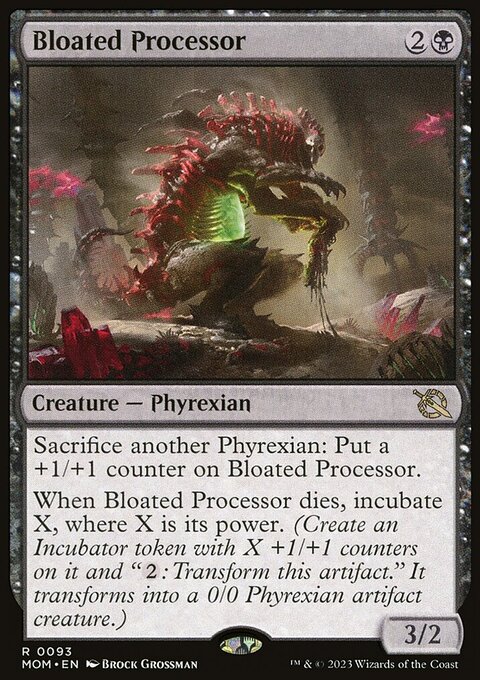 Bloated Processor, March of the Machine #93, Magic: The Gathering card