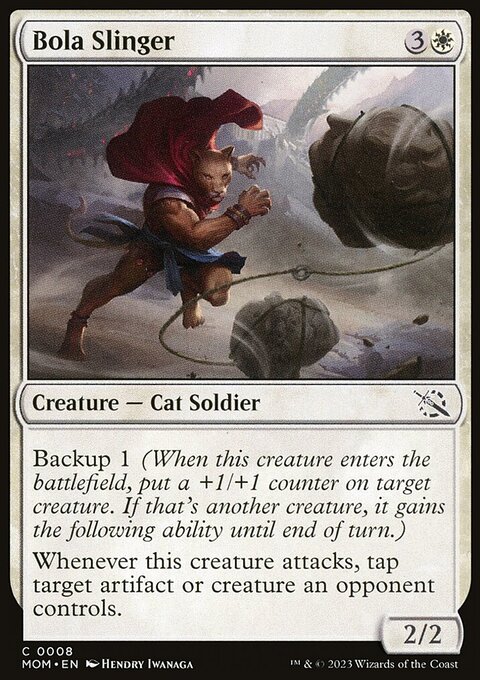 Bola Slinger, March of the Machine #8, Magic: The Gathering card