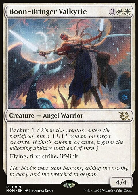 Boon-Bringer Valkyrie, March of the Machine #9, Magic: The Gathering card