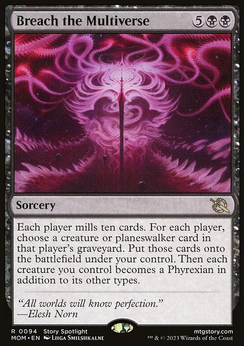 Breach the Multiverse, March of the Machine #94, Magic: The Gathering card