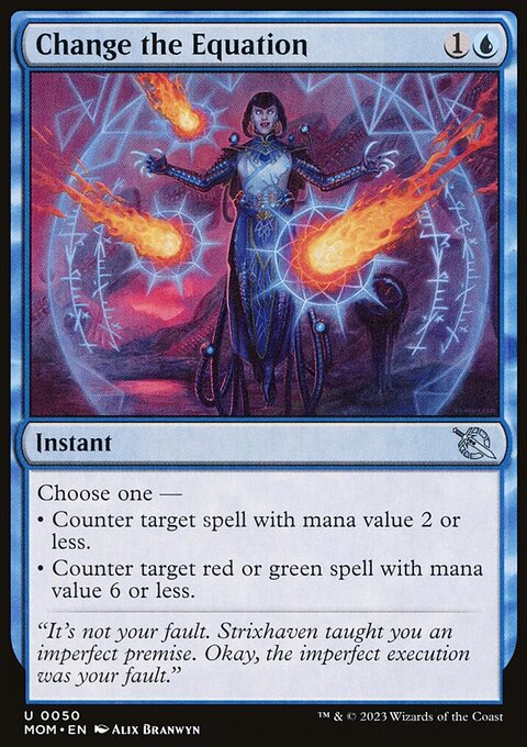 Change the Equation, March of the Machine #50, Magic: The Gathering card