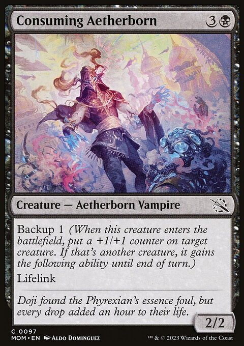 Consuming Aetherborn, March of the Machine #97, Magic: The Gathering card