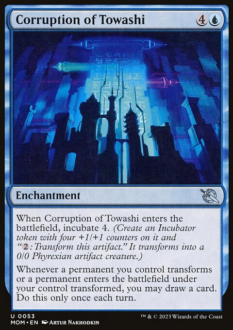 Corruption of Towashi, March of the Machine #53, Magic: The Gathering card