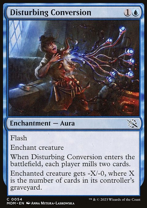 Disturbing Conversion, March of the Machine #54, Magic: The Gathering card