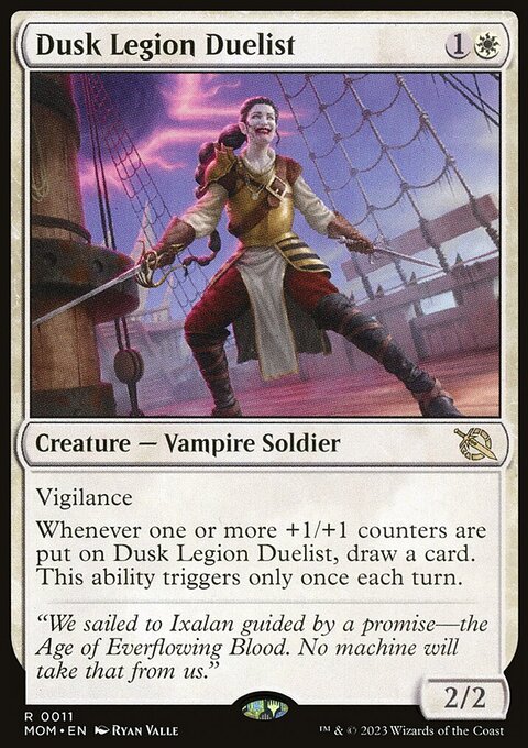 Dusk Legion Duelist, March of the Machine #11, Magic: The Gathering card