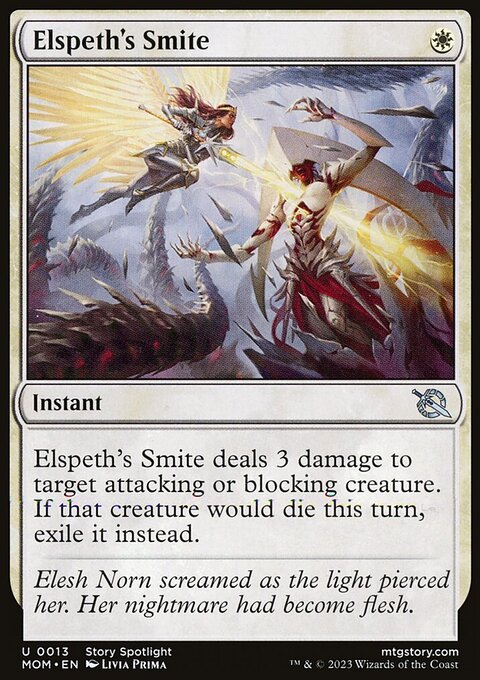 Elspeth's Smite, March of the Machine #13, Magic: The Gathering card