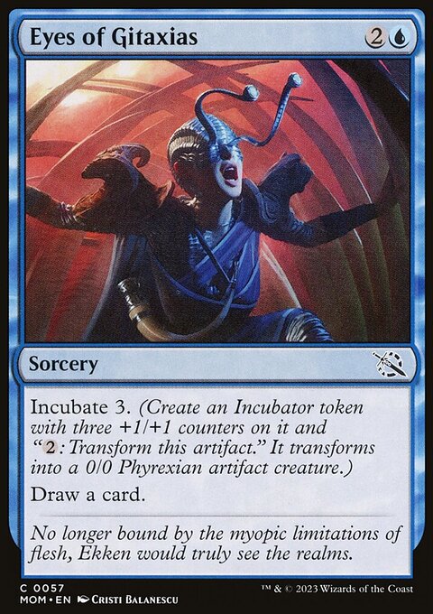 Eyes of Gitaxias, March of the Machine #57, Magic: The Gathering card