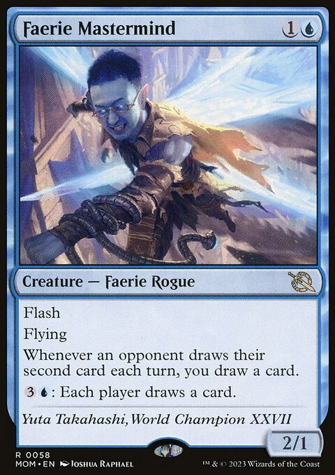 Faerie Mastermind, March of the Machine #58, Magic: The Gathering card