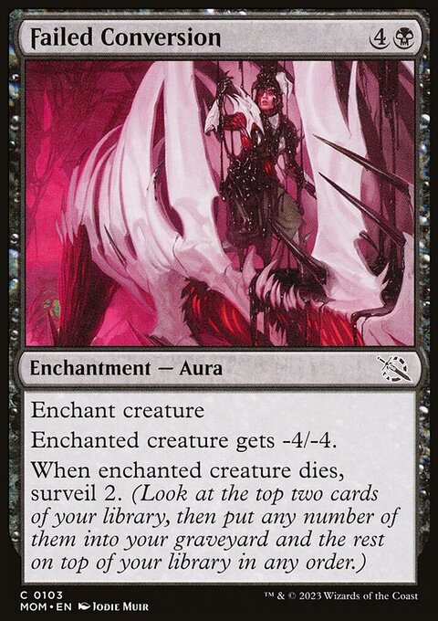 Failed Conversion, March of the Machine #103, Magic: The Gathering card