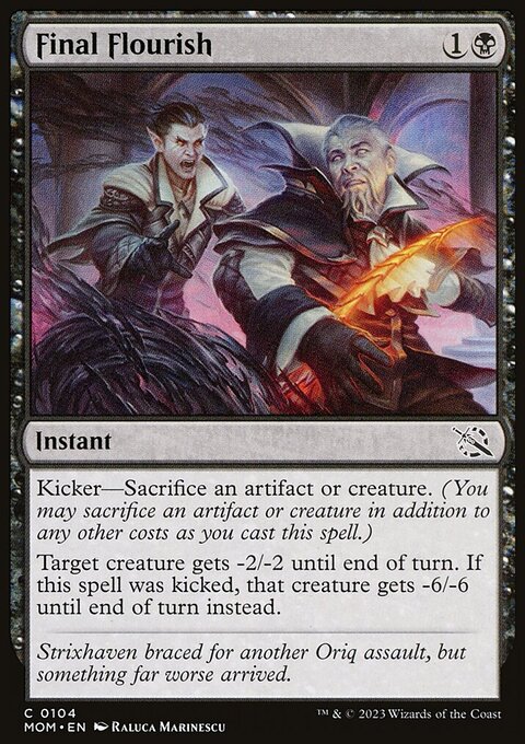 Final Flourish, March of the Machine #104, Magic: The Gathering card