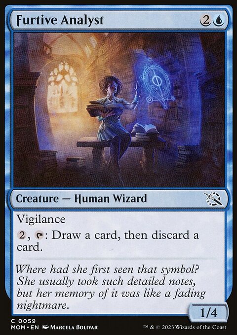 Furtive Analyst, March of the Machine #59, Magic: The Gathering card