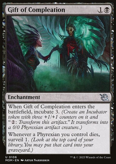 Gift of Compleation, March of the Machine #106, Magic: The Gathering card