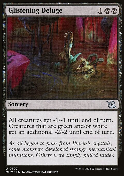 Glistening Deluge, March of the Machine #107, Magic: The Gathering card